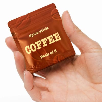Airvaper smaakpods ( spice sticks ) - Coffee - Airvaper Navullingen - 1 zakje met 3 Stuks - Natuurlijk & Verfrissend - Goed voor ca. 2 weken