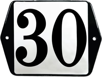 Emaille huisummer model oor - 30