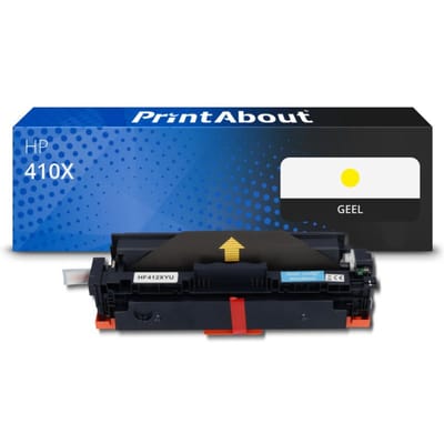 PrintAbout huismerk Toner 410X (CF412X) Geel Hoge capaciteit Geschikt voor HP