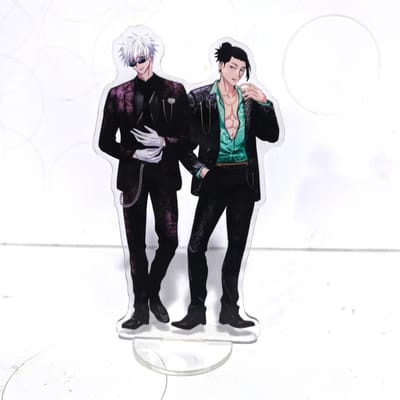 Mooie Jujutsu Kaisen Hete Anime Figuren Satoru Gojo Acryl Standaards Geto Suguru Karakter Model Plaat Houder Taart Topper Verjaardag Props 15cm