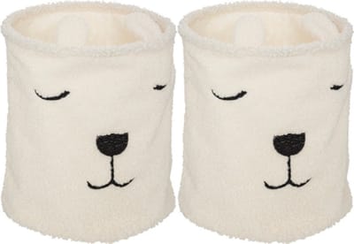 2-Delige - Speelgoedmand Kinderen - Opvouwbare Speelgoedbak met Handgrepen - Opbergmand Speelgoed - Kinderkamer Opberger - Wasmand Kinderen - Ø35 x 40 cm - Wit