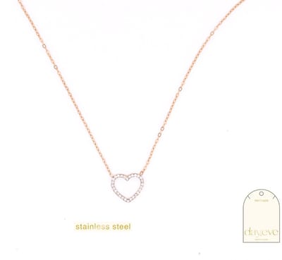 Go Dutch Label Collier Sparkly Heart Goud