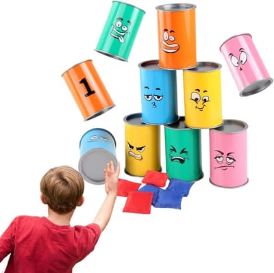 Bonen Zak Gooi Spel - Kermis Blik Gooi - Buitenspel Activiteiten - Interactief Familie Spel - 10.2x7cm