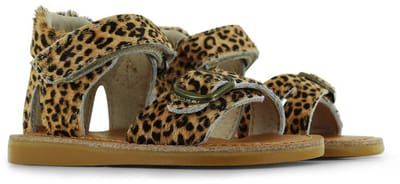 Shoesme Panterprint Sandaal - Sandalen Kind - Meisjes - Leopardo - Ponyhair - Maat 28