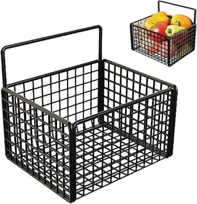 Muurmand van Draad voor Fruit en Organisatie, Zelfklevend en Geen Boren Nodig voor Keuken en Badkamer, Ideaal voor Opslag en Decoratie