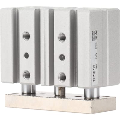 Luchtcilinder Pneumatisch 3 Zuigerstang 3 As Dubbelwerkend 0.15?1.0Mpa TCM12 10S Accessoire