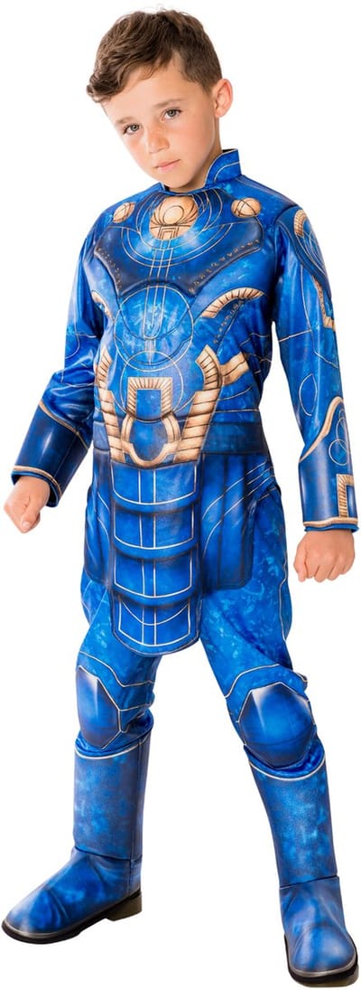 Rubies - Ikaris Kostuum Kind - Blauw, Goud - Maat 116 - Carnavalskleding - Verkleedkleding