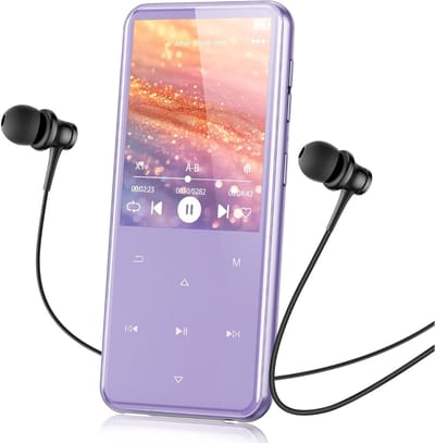 MRKK® MP3 Speler Bluetooth - FM-Radio - Paars