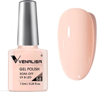 Venalisa UV Gellak Nude - 7.5 ml - 52 - Gellak Naturel - Gellak Beige - Gellak Nude Kleuren - Gellac Nude - Gellak French - Gellak French Pink - Gellak Kleuren - Venalisa Gellak - Gellak Nagellak