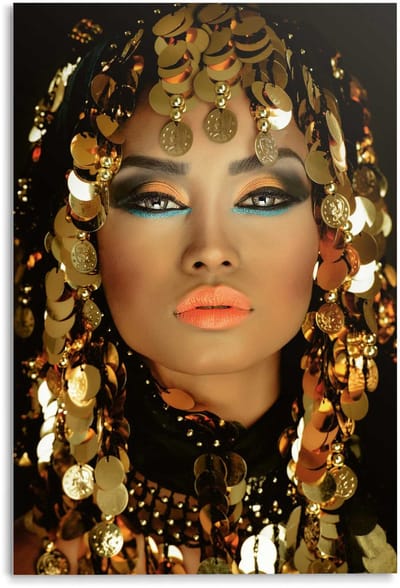 Glasschilderij Arabische Prinses - 116 x 78 - Glas - REINDERS