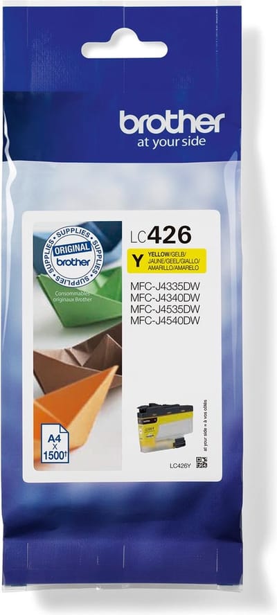 Inktcartridge brother lc-426y geel | 1 stuk | 5 stuks