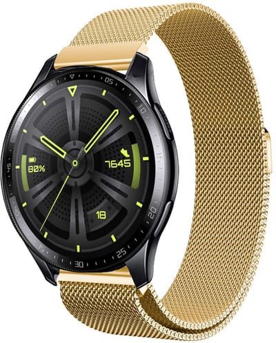 Bandje geschikt voor Huawei Watch 3 / 3 Pro / GT 3 46 mm / GT 3 Pro 46 mm - Goud Milanese Band