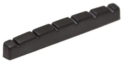 Graph Tech PT 5042 00 Black TUSQ XL Slotted Guitar Nut (42 mm) Elektrisch F-Stijl Plat
