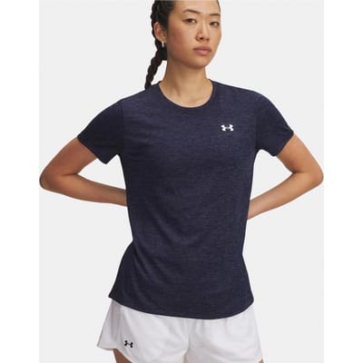 Under Armour Tech Twist T-shirt Dames-blauw, wit