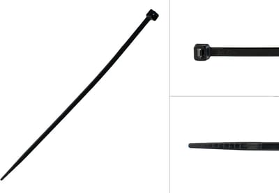 Wovar Tyraps Zwart 200 x 4.8 mm | 100 stuks