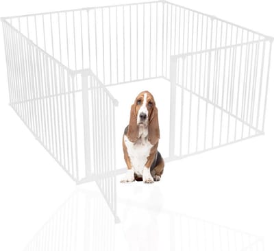 Bettacare Huisdierenren, 144cm x 144cm, Wit, 70cm Hoog, Hondenpen
