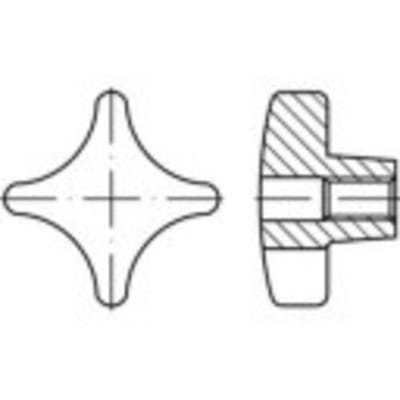 TOOLCRAFT Kruisgrepen 6 mm Machinegietijzer 138242 10 stuk(s) (Ø x l) 32 mm x 6 mm