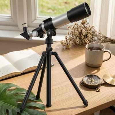 24 Stuks Astronomische Telescoop Beginnersvriendelijk Sterrenkijktelescoop Wetenschapspeelgoed Makkelijk te Gebruiken Optische Tandwielen Stabiel Statief