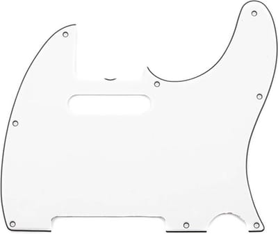 Fender 94218049 pickguard Pure Vintage '64 Telecaster 3-ply eggshell 8-hole