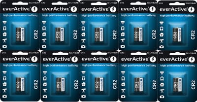 everActive CR2 Lithium Batterij 3V - Hoge Capaciteit 800mAh - 10 Stuks