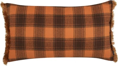 BARJA - Sierkussen - Oranje/Zwart - 40 x 70 cm - Polyester