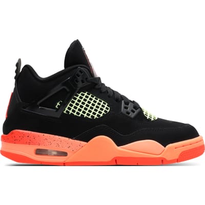 Jordan Retro 4 Kindersneakers - Zwart - Maat 36 - Leer