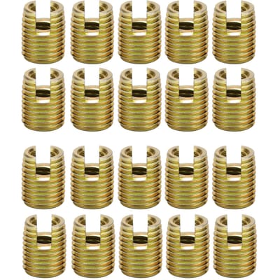 20 stuks 302 koolstofstaal zelf tappende draadinzetstuk accessoires In M5*0.8 Out  M8*1.0
