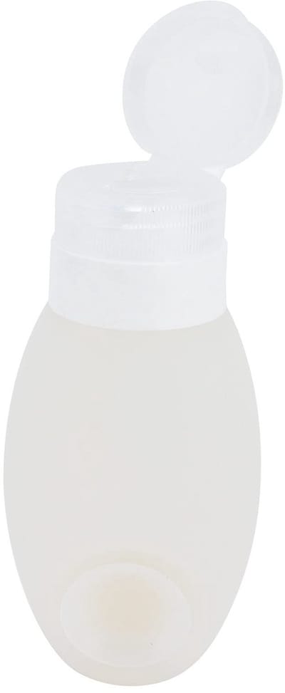 Dailygoody - Reisshampooflessen - Siliconen Reisflessen - Herbruikbaar - Wit - Vloeibare Containers - Perfect voor Reizen - 100ml