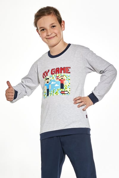 Cornette Katoenen Pyama Jongens Lange Mouw Lange Broek My Game 2 268/148 134/140