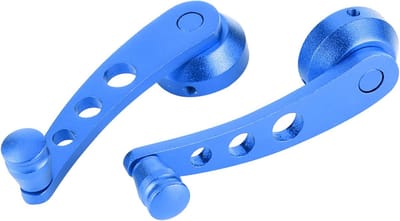Universele raamkrukken - Verhoogde handgrepen - Voertuigonderhoud - Aluminiumlegering constructie - 21 x 17 x 3 cm - Blauw