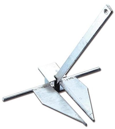 Danforth Anker van Verzinkt Staal 685 mm - 510 mm - 8 kg
