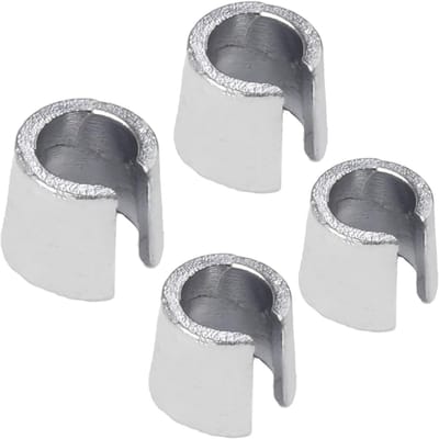 Batterij Terminal Adapters - Accuklem Omvormers - Voertuig Onderhoud - Robuuste Metalen Constructie - 2 Paar - Zilverkleurig