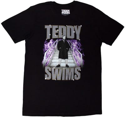 Teddy Swims - Retro Bootleg Heren T-shirt - S - Zwart