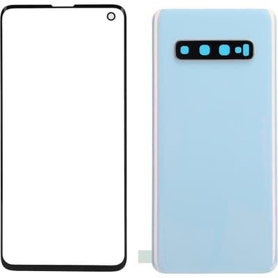 Mobiele Telefoon Achterkant Glas Cover en Buitenste Glaspaneel Vervanging voor Samsung S10 G973Groen
