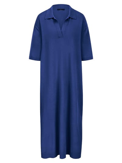 Tricotjurk polokraag Van Emilia Lay blauw
