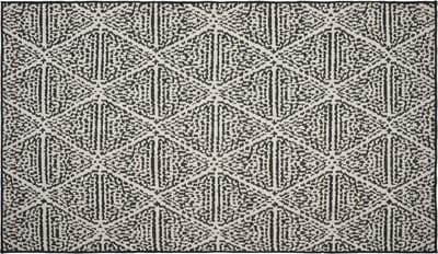 Vloerkleed Patio Ruit Zwart 135x230cm - Giga Living