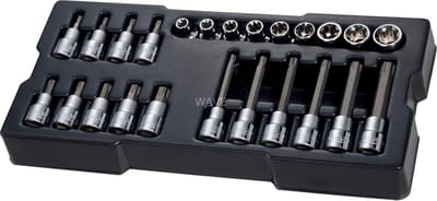 STANLEY TRANSMODULE TORX BITSET 1/2 ZESKANT 24-DELIG