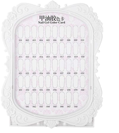 Dailygoods- Nail Art Display 48 Stuks - Presentatie Kaart - Gel Display Stickers - Zelfklevende Labels - Antiburst Materiaal - Duurzaam Design - Nagellakdisplay