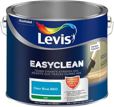 Levis - Easyclean Tegen Zwarte Strepen Mix - Clear Blue B60 - Mengverf - 2,5 L