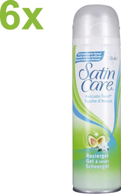 Gillette - Satin Care - Avocado Twist - Scheergel - 6x 200ml