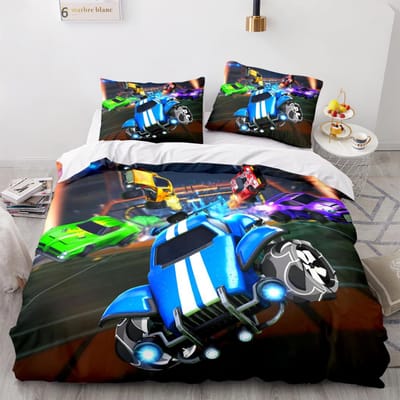 Rocket League Beddengoed Collectie Plaid Enkel Twin Volledig Queen King Size Auto Rocket League Bed Collectie Kinderkamer Dekbedovertrek EU Double 200x200cm