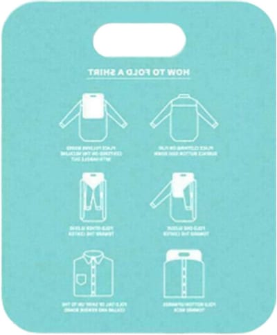 Shirt Vouwplank - Kleding Organizer - Kleding Snel Vouwen - Ruimtebesparend Ontwerp - 25 x 31 cm - Grijs