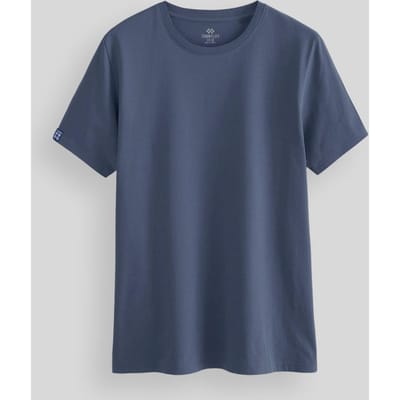 Heren Katoen Elastaan Crew Neck T-shirt