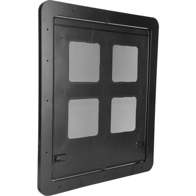 Huisdier Kleine Hond Kat Hor Deur Schuifhor met Magnetische Flap Benodigdheden Eenvoudige Installatiezwart groot L 120x60x0.3cm / 47.2x23.6x0.1in zwart