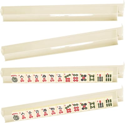 Mahjong Rekje - Tegelhouder Pusher - Spel Organisatie - Geurloos Materiaal - 47.3x8cm - Veelkleurig