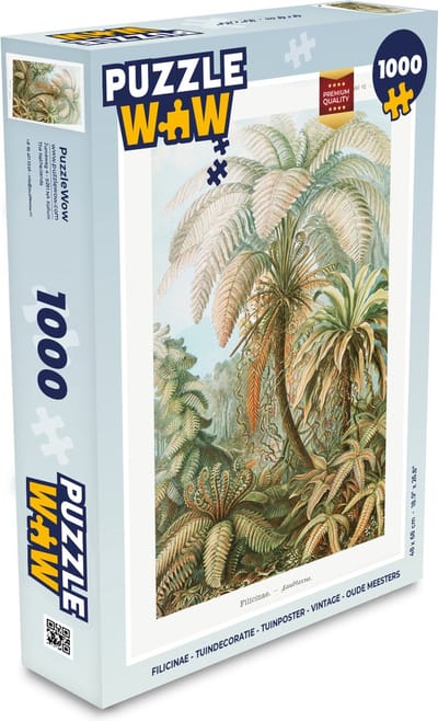 Puzzel Vintage - Oude meesters - Varens - Planten - Natuur - Legpuzzel - Puzzel 1000 stukjes volwassenen