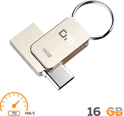 Mini Flashdrive 16 gb - USB Stick - USB C / USB 3.0 - Flash Drive - Windows/Apple Mac/PC/Notebook/Tablet - Android Mobiel - Iphone 15/16 - 120-480 mbps
