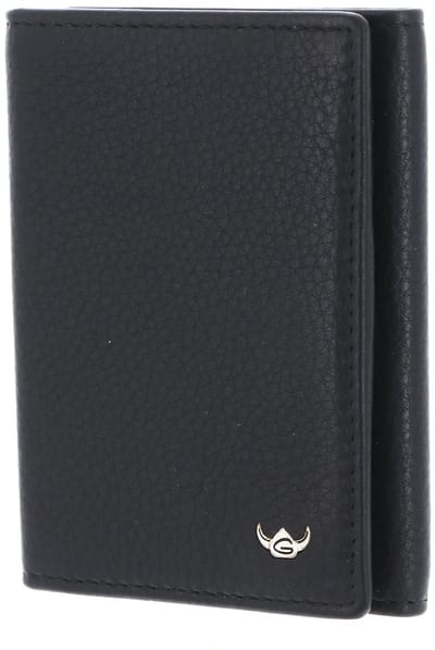 Golden Head Leren kaarthoes Capri RFID Protect Minischeintasche 1012 Schwarz zwart