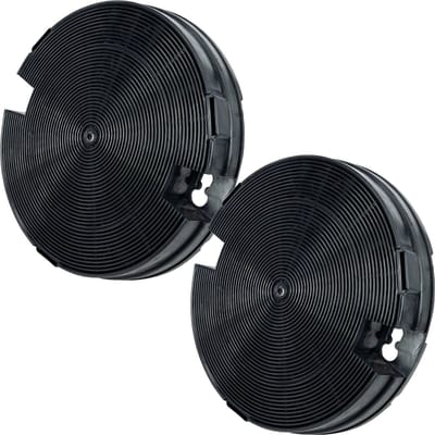 Multaparts® koolstof filter afzuigkap ø 19,5 x 3,5 cm - set a 2 stuks - | Filtercassette met actief kool om geurtjes tegen te gaan | Past o.a. in AEG, Beko, Brandt, Electrolux | Alternatief voor type 29, Mod. 29, CHF029, F00428, 481249038003