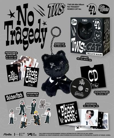 TWS – 5e Mini Album GEEN TRAGEDIE (ROMEO KAT Vers.) 1PCS black